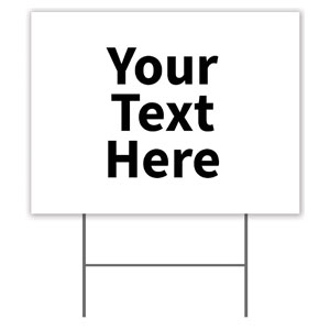 Build Your Design Black 18"x24" YardSigns