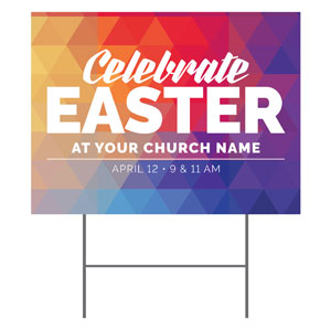 Geometric Bold Easter 18"x24" YardSigns