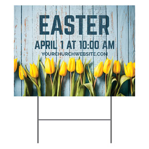 Yellow Tulips 18"x24" YardSigns