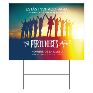 BTCS You Belong Here Spanish 18"x24" YardSigns