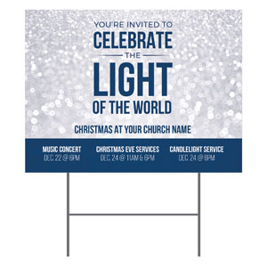 Sparkle Celebrate Light 18"x24" YardSigns