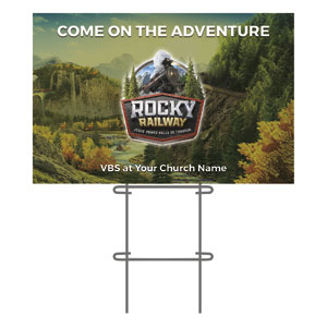 Rocky Railway 36"x23.5" Large YardSigns