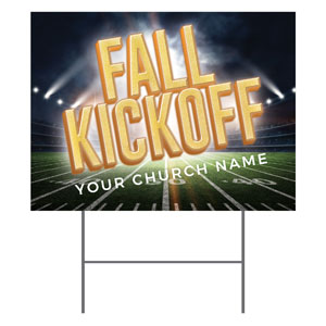 Fall Kickoff Stadium 18"x24" YardSigns