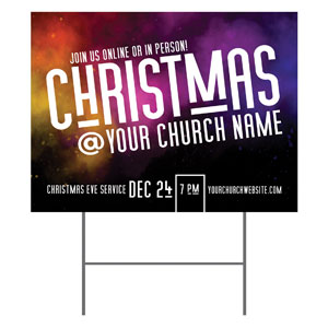 Dark Smoke Christmas 18"x24" YardSigns