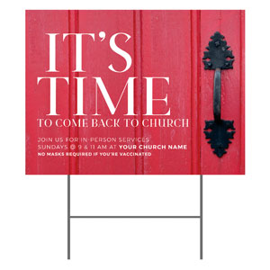 It's Time Door 18"x24" YardSigns