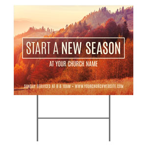 New Season Trees 18"x24" YardSigns