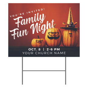 Family Fun Night 18"x24" YardSigns