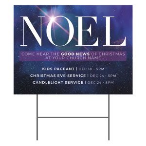 Noel Good News 18"x24" YardSigns