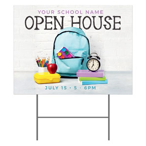 School Open House 18"x24" YardSigns