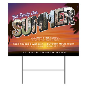 Summer Postcard 18"x24" YardSigns