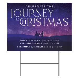 Journey to Christmas 18"x24" YardSigns