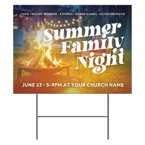 Summer Family Night 18"x24" YardSigns