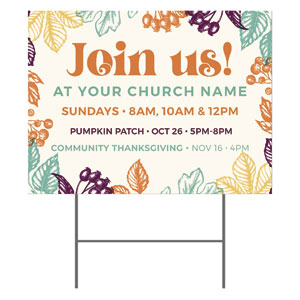 Fall is Full of Fun 18"x24" YardSigns