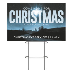 Home for Christmas 36"x23.5" Large YardSigns