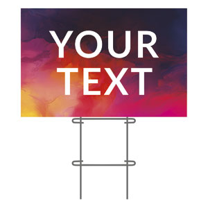 Vibrant Paint Your Text 36"x23.5" Large YardSigns